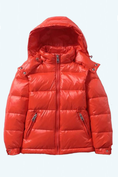 Children's Down Puffer Jacket Winter Short Thickened Warm Coats Kids Hooded Waterproof Parkas Outwear