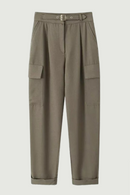 Cargo Pants For Women With Belt Autumn Trousers Pleated Casual Straight Pants