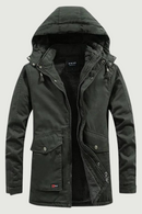 Men's Multi Pocket Hooded Men's Coat Parka Outdoor Wear Winter Military Jacket Military Thickened Warm Parka Casual Cotton Jacke