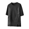 Summer Tactical T-Shirt Mens Patchwork Functional T Shirt Streetwear Tshirt Black Tees Tops