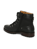 BLACK LACE UP BOOTS