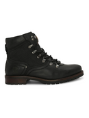 BLACK LACE UP BOOTS