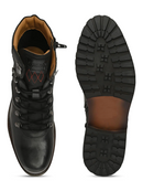 BLACK LACE UP BOOTS