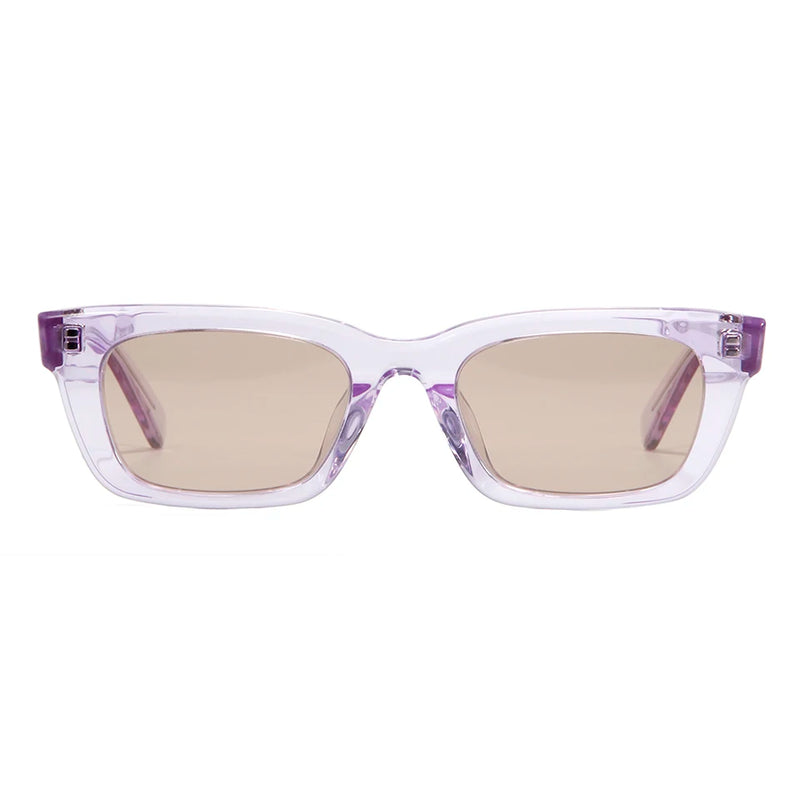Acetate Frame Small Lens Rectangular Sunglasses Vintage Polarized Shades Hip-hop Sun Glasses