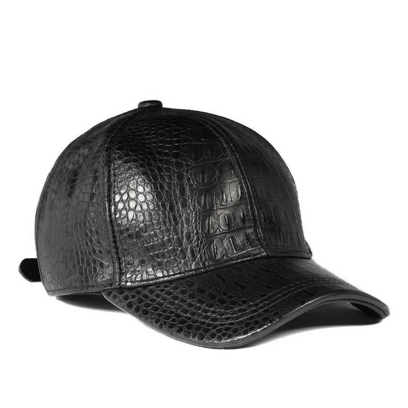 Spring Genuine Leather Man Hat Male Duck Tongue Sheep Skin Outdoor Leisure Baseball Caps