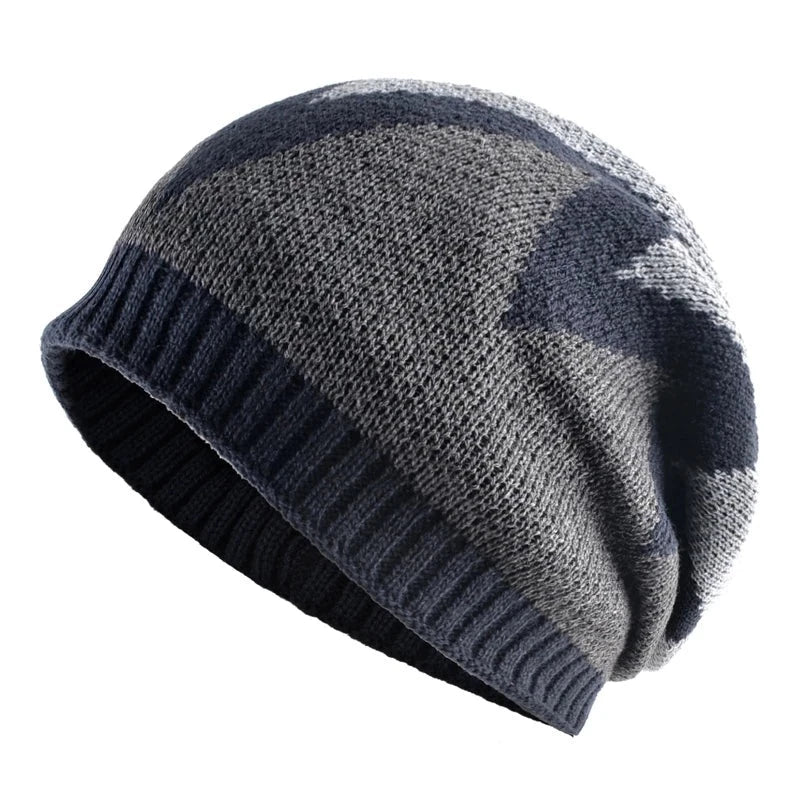 Winter cap Plus velvet keep warm hats for men Mixed beanies Double layer cap women knitted wool Skullies
