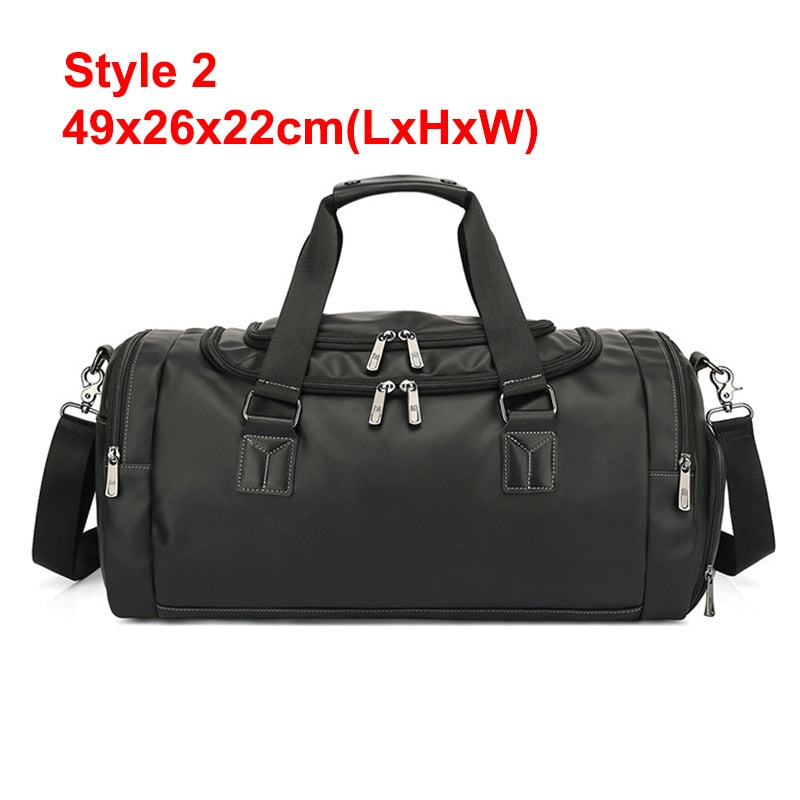 Men Handbag Leather Large Capacity Travel Bag Shoulder Bag Male Hand Duffle Tote Bag Casual Messenger Bags