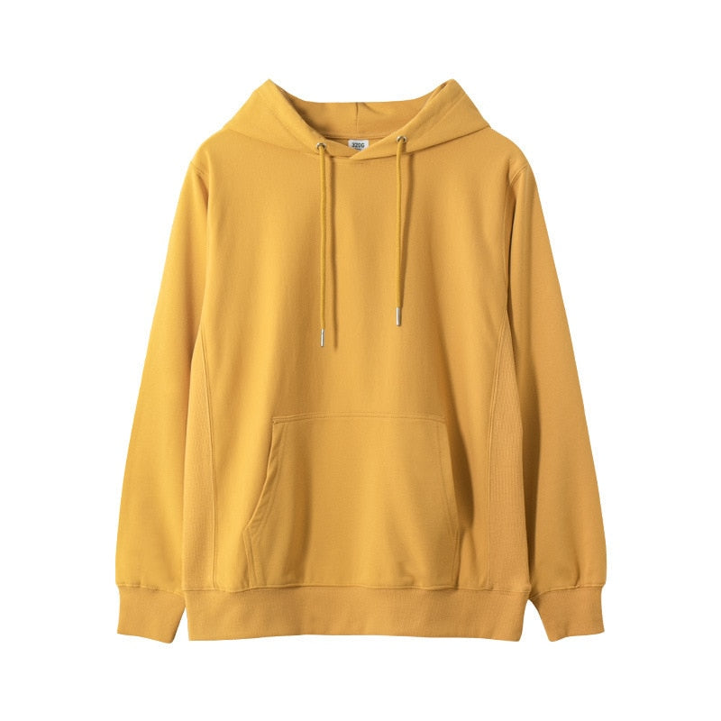 Autumn Long Sleeve Couples Hooded Hoodies Pure Women Cotton High Quality Oversize Style Women Hoodies