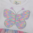 Dresses Princess Sleeveless Butterflies Beading Birthday Gift Toddler Dresses Girls