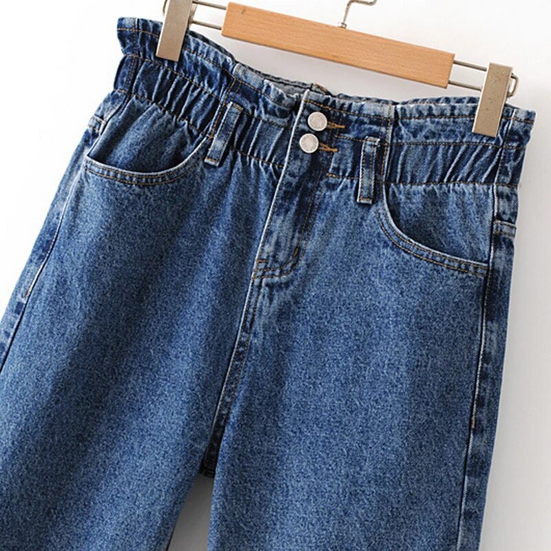 Womens Denim Pants Ladies Casual Clothes Female Loose Jeans Trousers Autumn Spring
