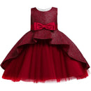 Flower Toddler Girls Dress Lace Bow Kids Dresses For Girls Clothes Children Christmas Dress For Girl Party Wedding Costume