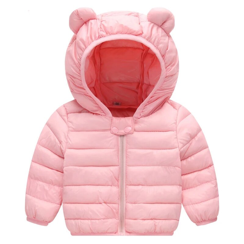 Baby Kids Boys Winter Clothing Children Lightweight Cotton-Padded Coats Toddler Girls Zipper Outerwear