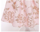 children's dress Year's Christmas birthday party embroidered one shoulder flower dress