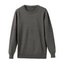 Autumn Winter Men's T-shirt Round Neck Men's Warm Long Sleeve Sweater Solid Bottomed Shirt