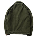 Men's Corduroy Jackets Male Outerwear Solid Oversized Retro Casual Jacket Coat Men Clothing Coats