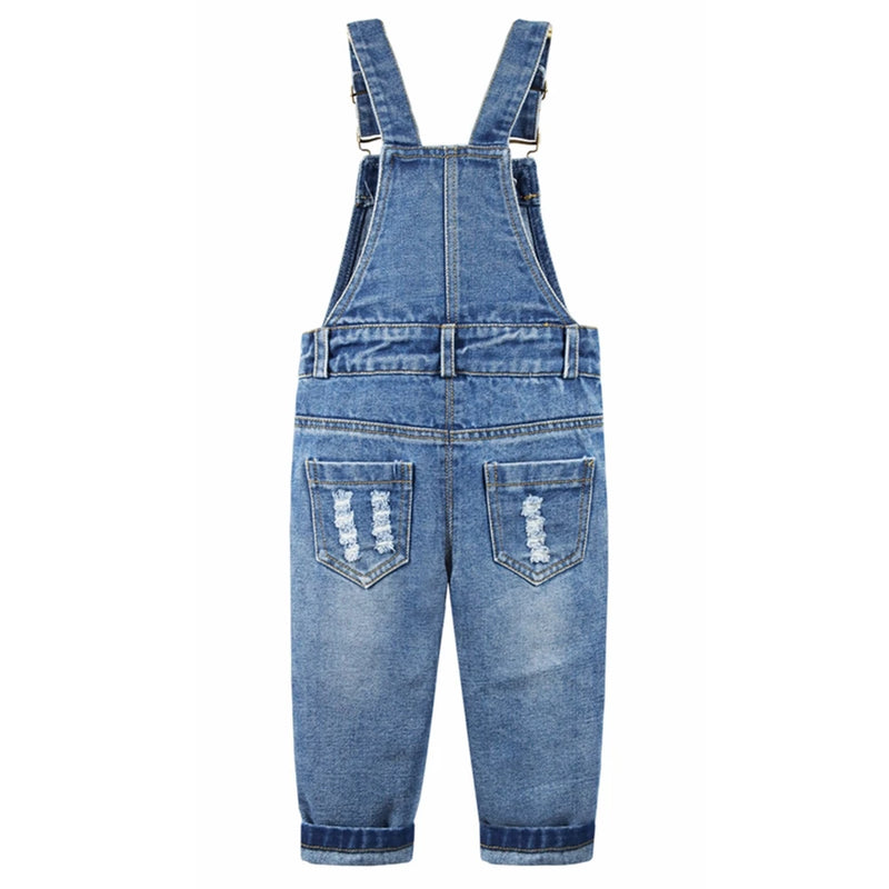 Kids Spring Autumn Baby Clothing Denim Trousers Jeans Jumpsuits Children Rompers Toddler Clothes