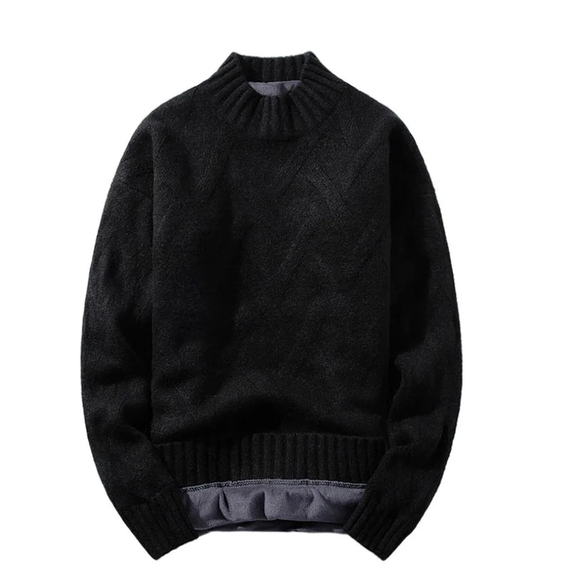Winter men sweater turtleneck knitter pullovers warm leisure long sleeve thicken warm streetwear