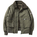 Winter Men's Padded Clothes Leisure Plush Fleece Jacket Outdoor Overalls Coat