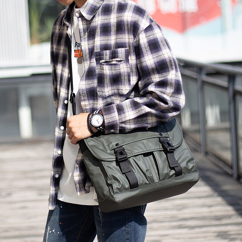 Men Nylon Crossbody Bag Multifunctional Male Shoulder Messenger Bags Satchels Business Bolsa