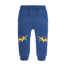 Autumn Spring Boys Sweatpants Drawstring Embroidery Sport Trousers Baby Pants Full Length
