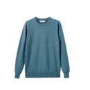 Autumn Winter Men's T-shirt Round Neck Men's Warm Long Sleeve Sweater Solid Bottomed Shirt