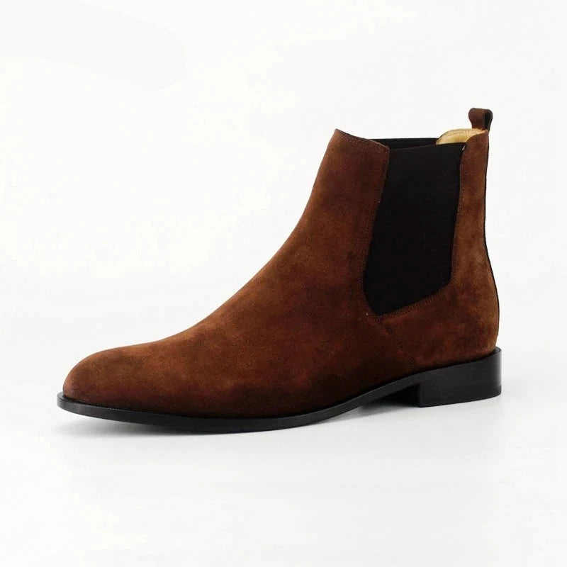 Men Boot Leather Sole Shoes Men Breathable Mens Dress Shoes Full Grain Calf Leather Gents