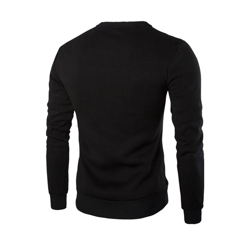 Men Leather T-Shirts Long Sleeve O Neck Gothic Punk Style Black Tees Shirts With Zippers For Hipster