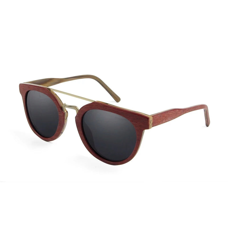Wooden Sunglasses Women Polarized Luxury Designer Ladies Round Sun Glasses For Men Trending Retro Glasses Vintage