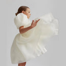 Flower Girl Dress Kids Bridemaid Wedding Dresses Children Tulle Ball Gowns Girls Boutique Party Wear Elegant Frocks