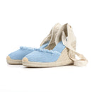 Denim Sandals  Wedge For Women With Ankle Strap