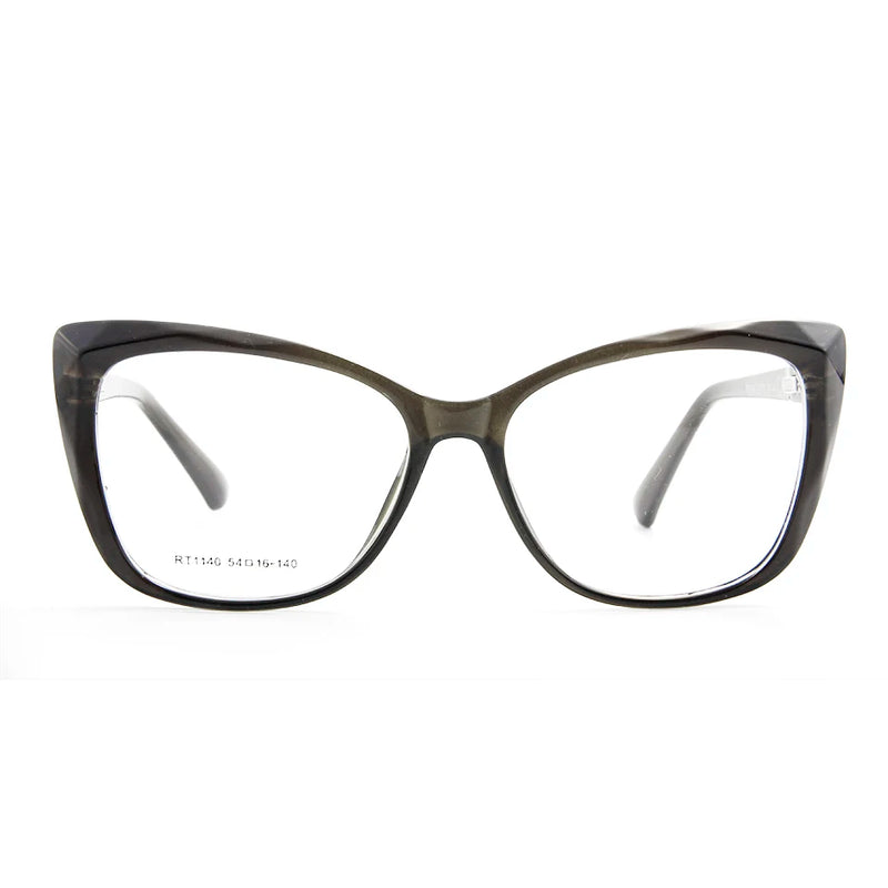 Cat Eye Optical Glasses Frame Women Diamond Eyeglasses Frame Prescription Myopia Glass Ladies Trend Eyewear Spring Hinge