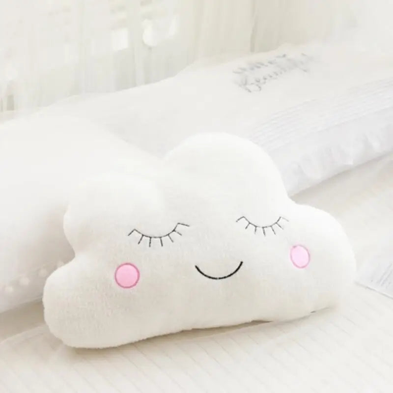 Stuffed Cloud Moon Star Raindrop Plush Pillow Soft Cushion Cloud Stuffed Plush Toys Pillow Gift
