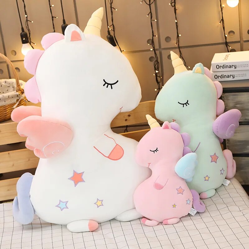 soft sweet Starry sky Unicorn doll plush high quality cute bed decoration sleeping pinch pillow gift girls