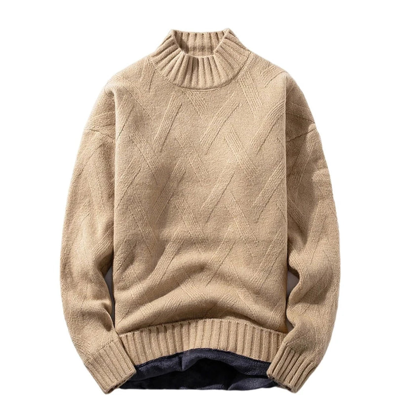 Winter men sweater turtleneck knitter pullovers warm leisure long sleeve thicken warm streetwear
