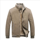 Male Outwear Fleece Thick Warm Casual Windbreaker Jacket Men Baseball Coats Winter Men Bomber Parkas