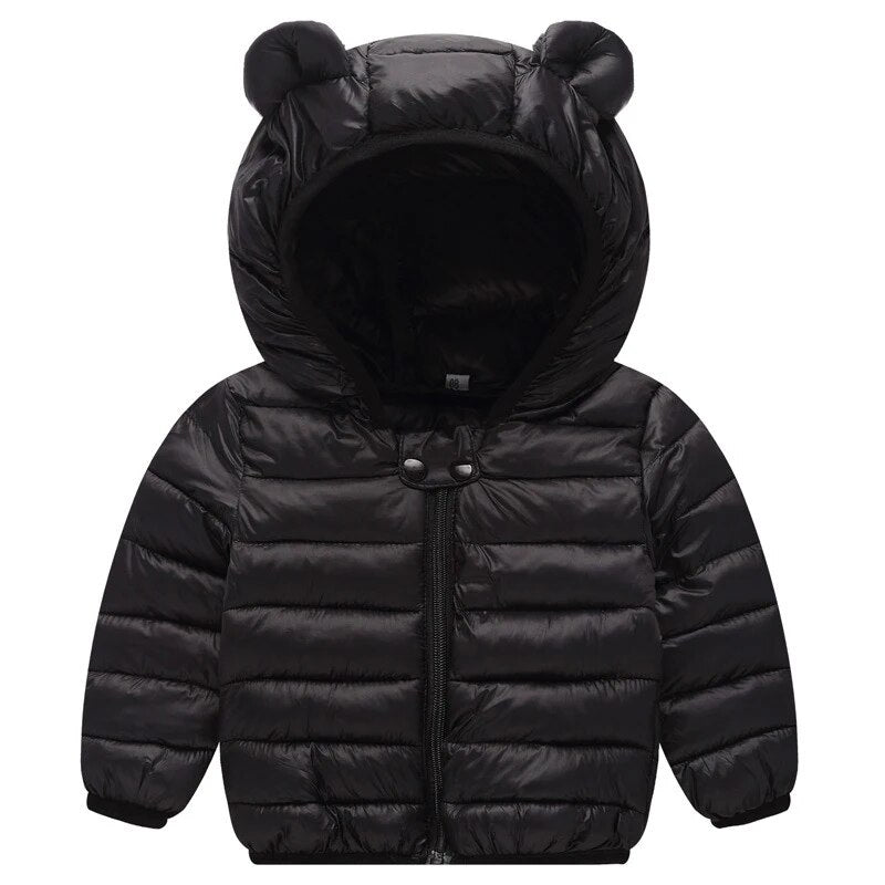 Baby Kids Boys Winter Clothing Children Lightweight Cotton-Padded Coats Toddler Girls Zipper Outerwear