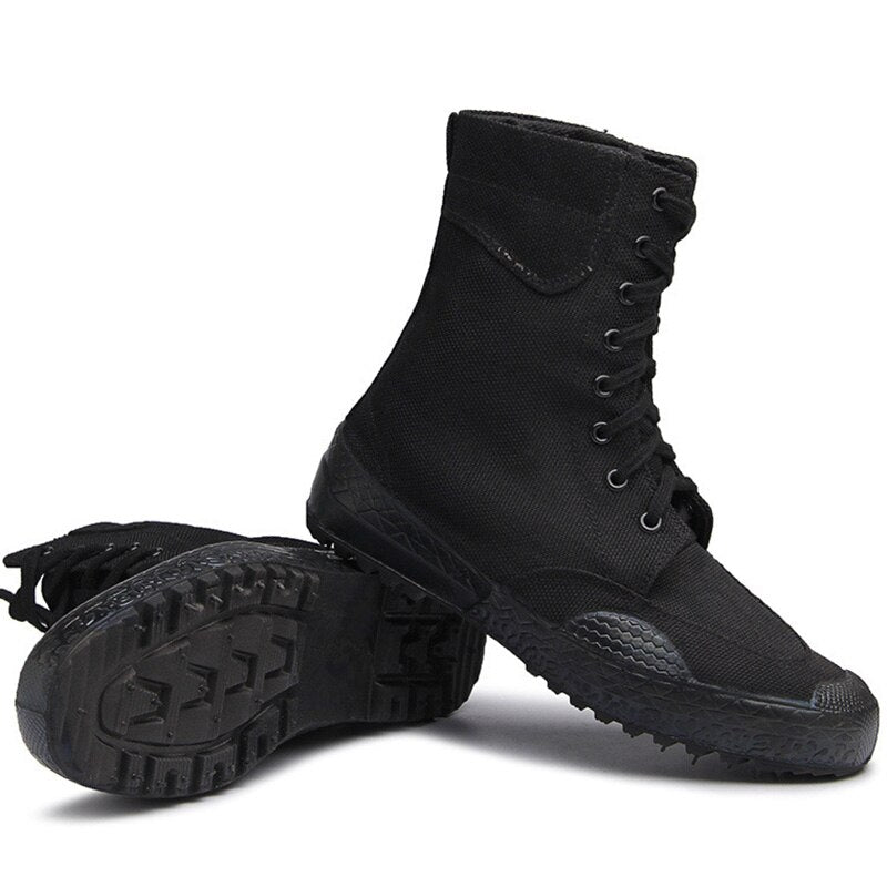 Men Boots Autumn Men Casual Shoes Lace Up Boots For Men High Top Flat Boots Male Outdoor Hiking Shoes Sneakers