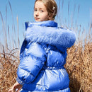 Baby Girl Hooded Jacket Cotton Padded Thick Winter Toddle Teens Loose Down Jacket
