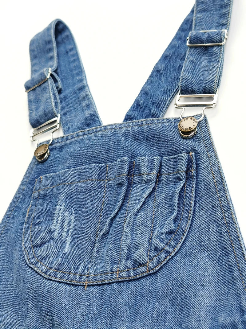 Jeans Pants Top Quality Kids Overalls Spring Boys Girls Bib Suspender Denim Trousers Children Clothing Clothes