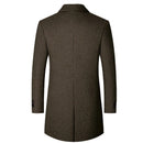 Winter coat men casual pockets luxurious male clothing pockets warm trench comfortable outwear