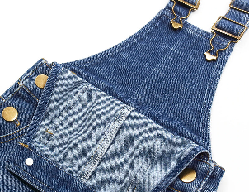 Kids Spring Autumn Baby Clothing Denim Trousers Jeans Jumpsuits Children Rompers Toddler Clothes
