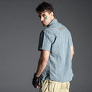 Summer Men Casual Shirt Embroidery Male Tooling Shirts Men Clothing Outdoor hunting