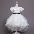 Girl Party Dress Elegant White Bridesmaid Princess Dress Kids Dresses For Girls Clothes Children Wedding Dress