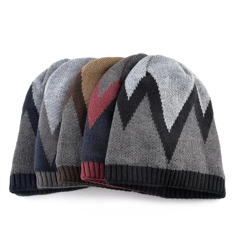 Winter cap Plus velvet keep warm hats for men Mixed beanies Double layer cap women knitted wool Skullies