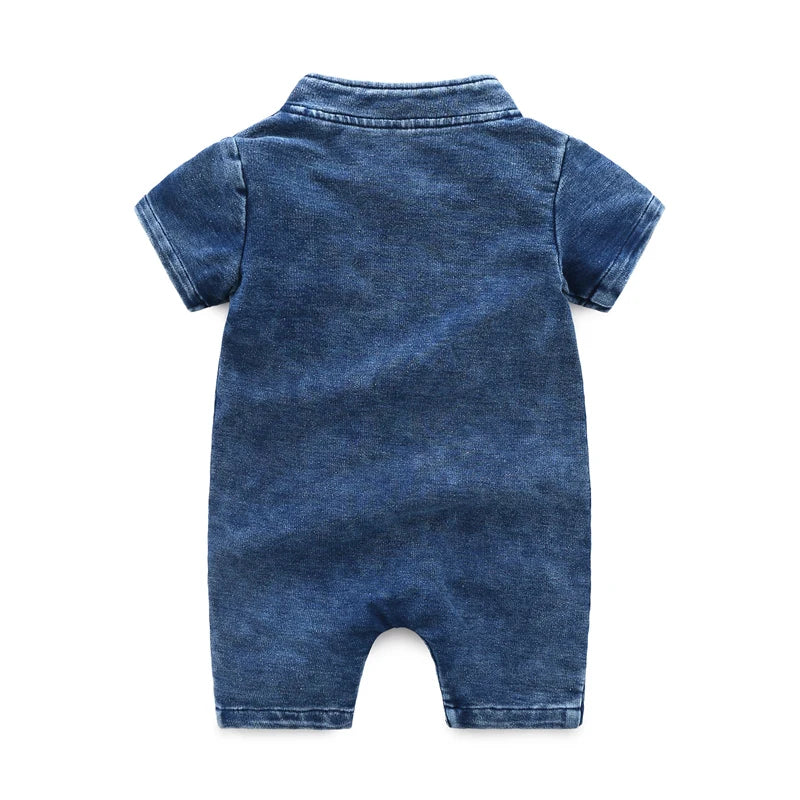 Denim Rompers For Newborn Baby Clothes Cotton 0-24 Months Children Summer Soft Infant Clothing Toddler Baby Boy Girl Jumpsuits