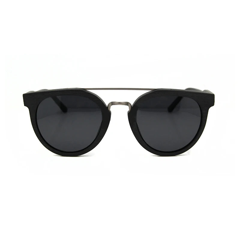 Wooden Sunglasses Women Polarized Luxury Designer Ladies Round Sun Glasses For Men Trending Retro Glasses Vintage