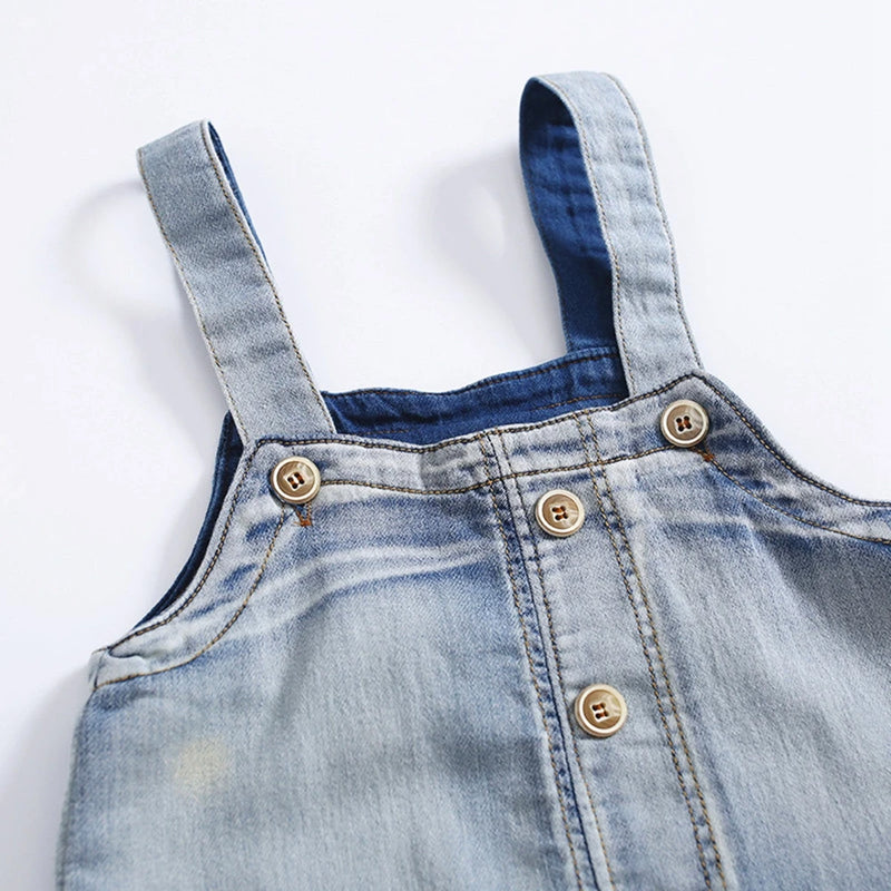 Baby Rompers summer Shorts Jeans Overalls Infant Clothes Toddlers Jumpsuit Kids Clothing