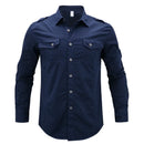 Men's Casual Shirt Solid Oversized Shirt Pure Cotton Casual Shirt Men Clothing