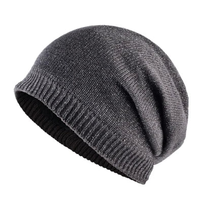 Unisex bone flash fabric hat women winter beanies men knitted wool skullies solid cap turban hats for man
