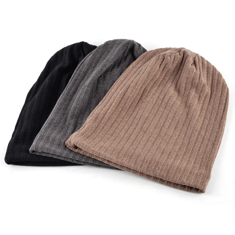 Classic hat men beanie winter hats for women knitted bonnet mens beanies Solid color gorros Casual Hip Hop turban Stacking caps